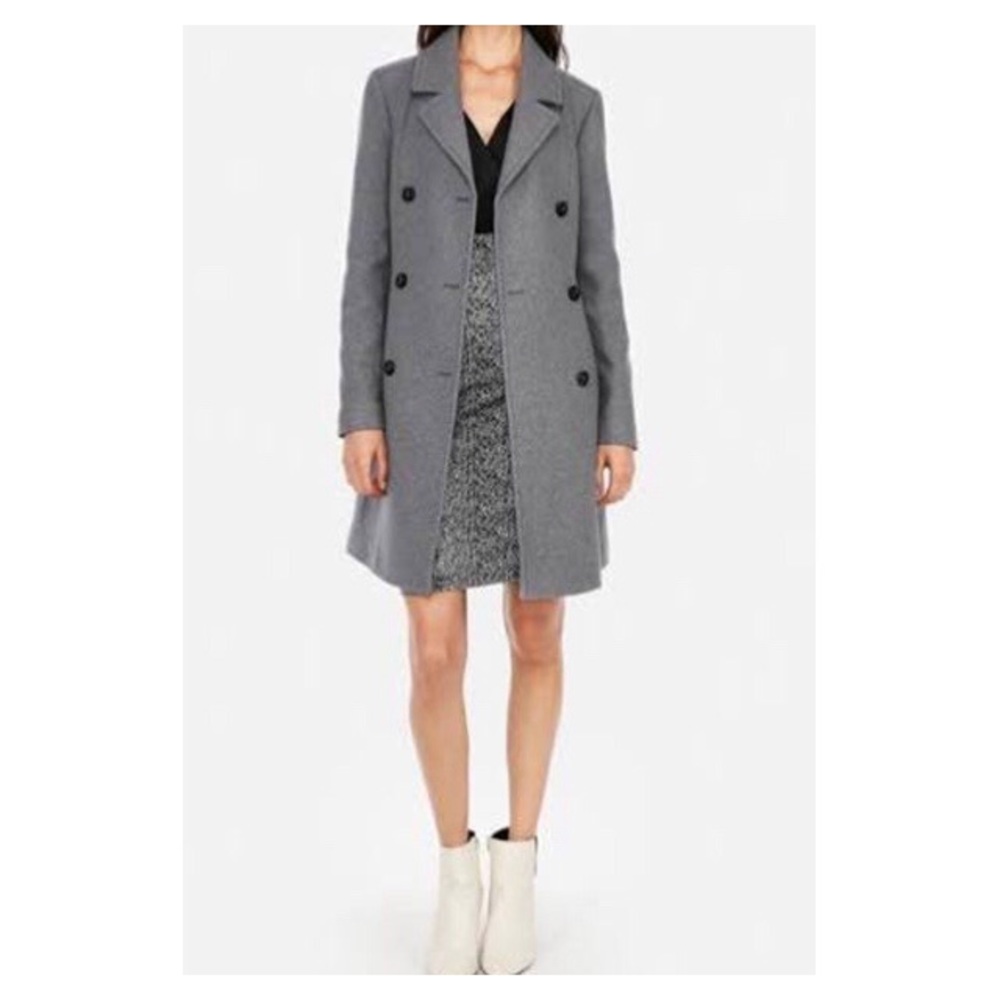 Express Belted Wool Blend Trench